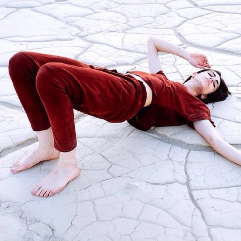 SOLD Collina Strada “Rocky Boy’s Pants” Suede Trousers in wine